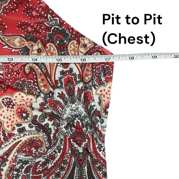 INC International Concepts Medium Embellished Sparkly Beaded Tank Paisley Y2K - Picture 5 of 8